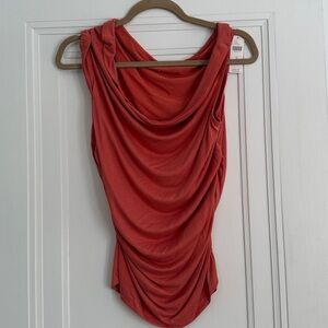 Pilcro Sleeveless Top in Coral